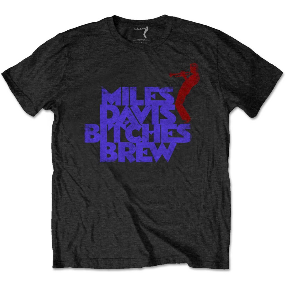 Miles Davis - Bitches Brew Vintage Heren Tshirt - Zwart